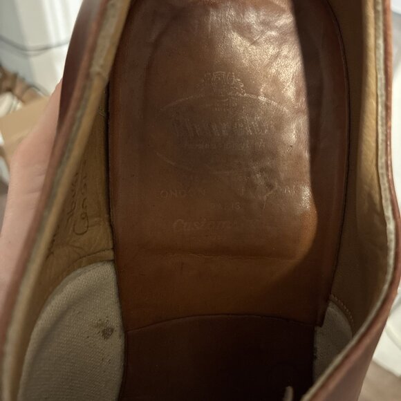 Church’s Authentic Leather Oxfords Oxford Solid Brown Shoes 12.5 - Picture 7 of 8